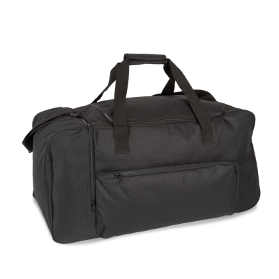 Large sports bag with side compartment